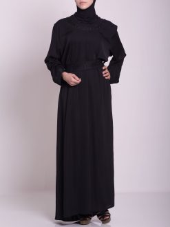 Embroidered Arabian Khalije Abaya ab638 » Alhannah Islamic Clothing