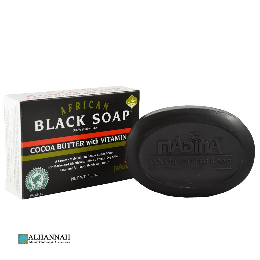 subtiel Wat mensen betreft Binnenshuis African Black Soap with Cocoa Butter and Vitamin E | GI934 » Alhannah  Islamic Clothing