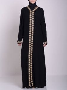 Amina Khalije Abaya ab652 » Alhannah Islamic Clothing