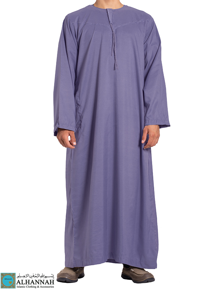 Yemeni Thobe - Slate | me800 | Alhannah Islamic Clothing