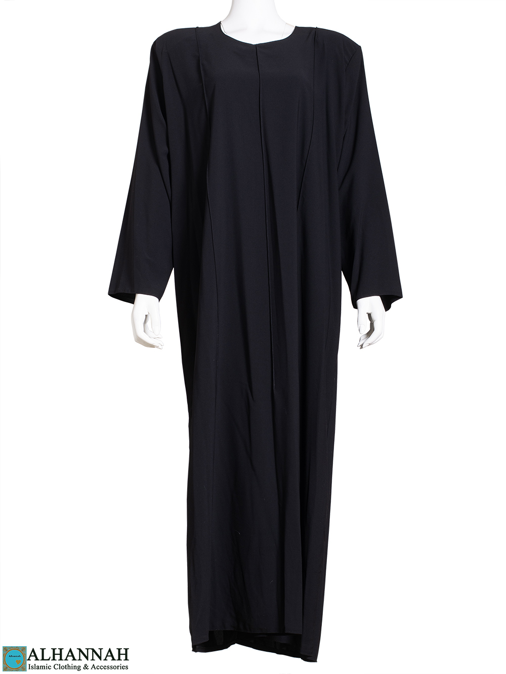 Pleated Black Abaya | ab811 | Alhannah Islamic Clothing