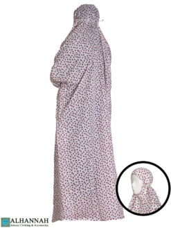 Plus Size Summer Gauze Prayer Outfit - Raspberry Print -ps626