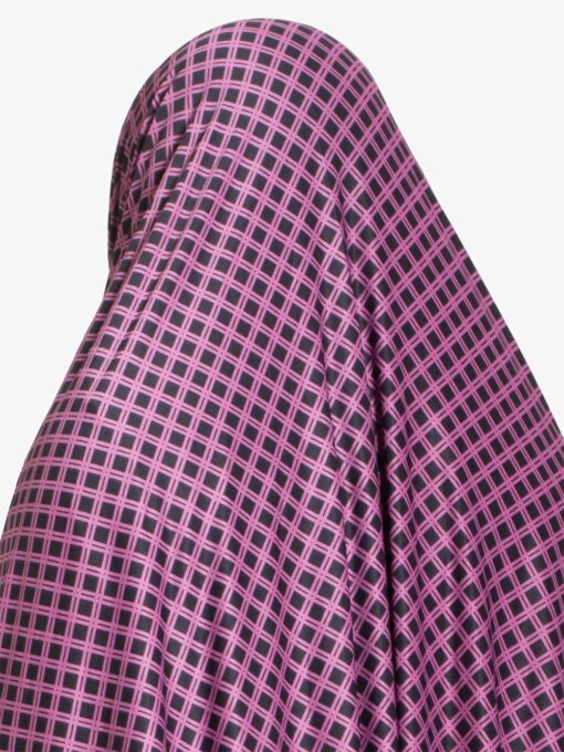 Plus Size Prayer Outfit - Pink Checkered PS699 Close up