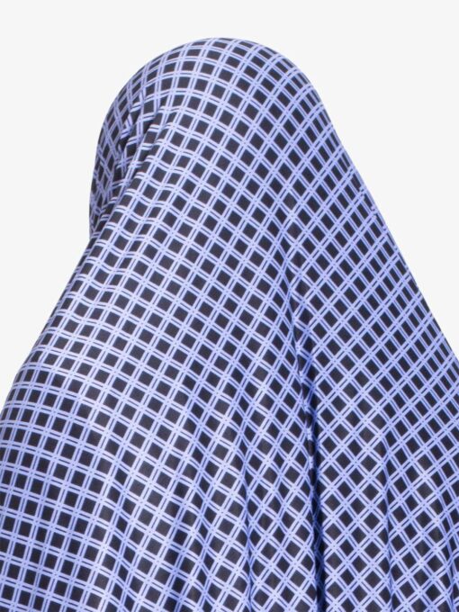 Plus Size Prayer Outfit - Royal Blue Checkered PS702 close up